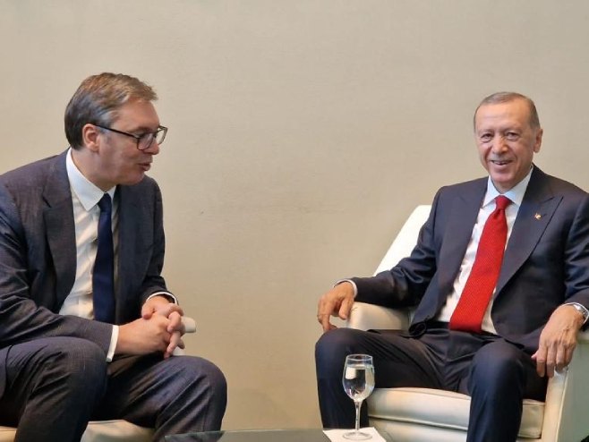Вучић и Ердоган (фото: TANJUG/ PREDSEDNIŠTVO SRBIJE/ nr) - 