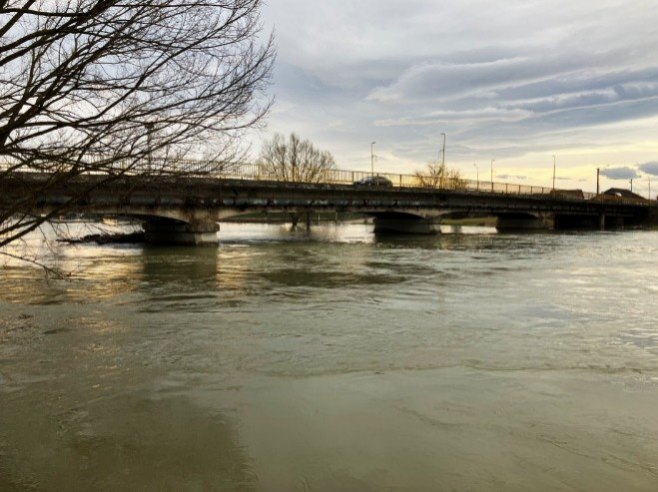 Ријека Сана у Приједору - Фото: РТРС