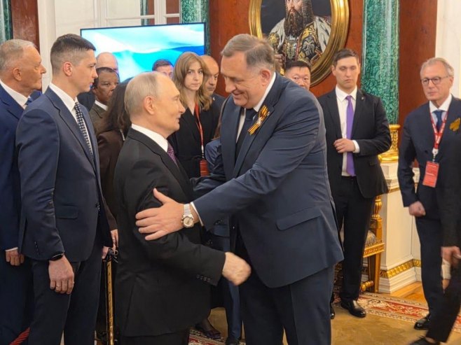Владимир Путин и Милорад Додик - Фото: РТРС