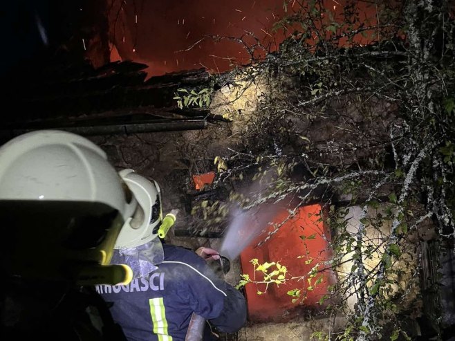 Гори трска  код Беочина, дим се надвио и над Новим Садом