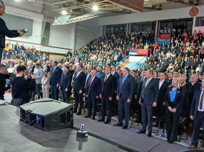 Централна предизборна трибина СНСД, Требиње - Фото: РТРС