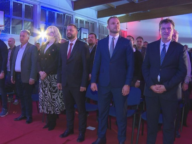 СДС, предизборна трибина у бањалучком насељу Старчевица - Фото: РТРС