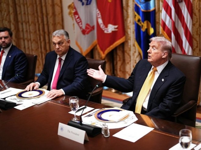 Састанак Трампа и Орбана у Бијелој кући (Фото: EPA/AARON SCHWARTZ) - 