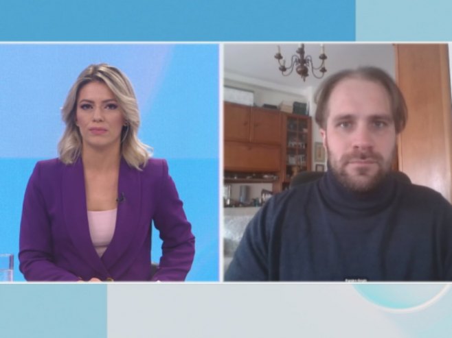 Огњен Гогић, гост Јутарњег програма - Фото: РТРС