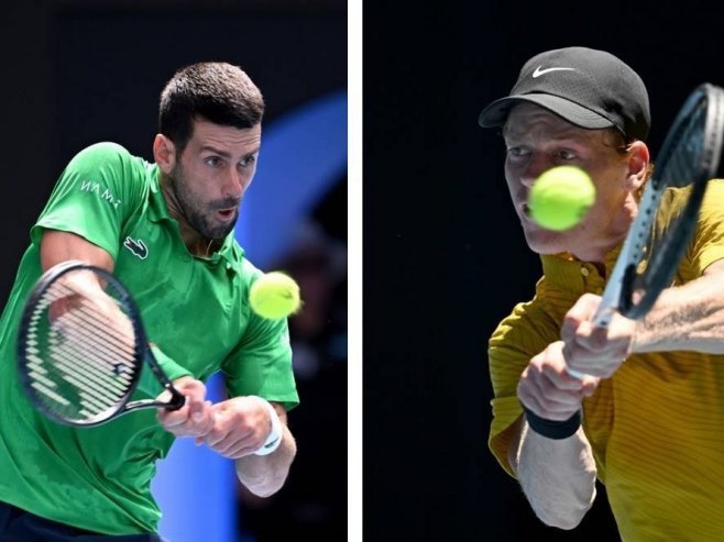 Ђоковић - Синер (фото: EPA/JAMES ROSS, EPA/LUKAS COCH) - 