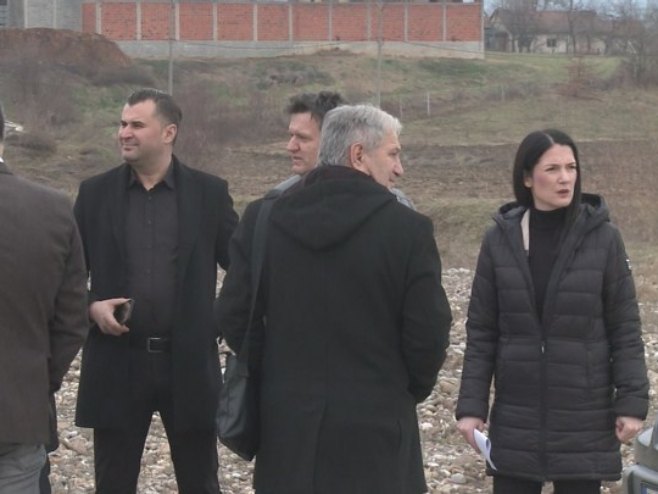 Бранко Блануша и Јелена Тривић у Зворнику - Фото: РТРС