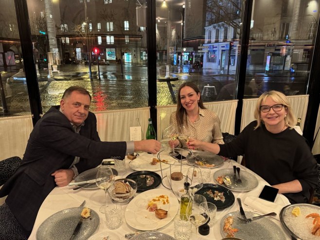 Милорад Додик, Бојана Кондић Панић и Ана Тришић Бабић (фото: x.com/MiloradDodik) - 