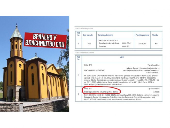 Православна црква у Зеници (фото: facebook.com/arno.gujon) - 