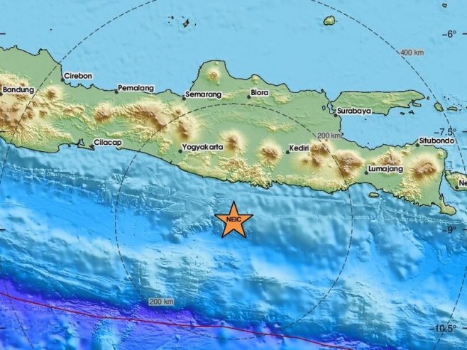 Земљотрес на острву Јава (Фото: ЕМСЦ) - 