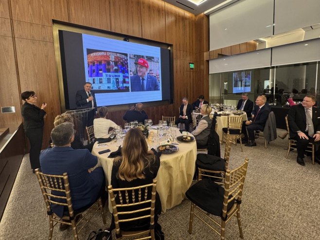 Додик у Вашингтону (Фото: x.com/MiloradDodik, илустрација) - 