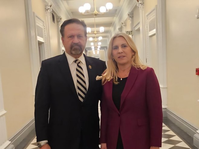 Себастијан Горка и Жељка Цвијановић (фото: x.com/Cvijanovic_Z) - 