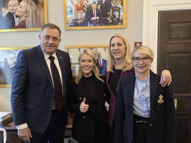 Додик, Ливит, Цвијановић и Тришић Бабић (фото: x.com/MiloradDodik) - 