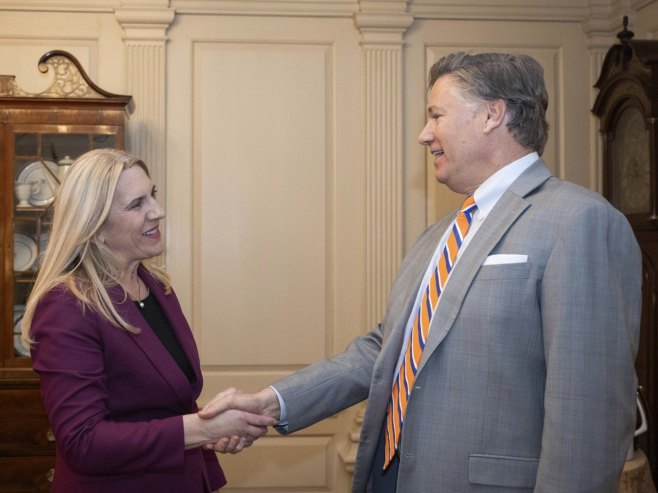 Жељка Цвијановић и Кристофер Ландау (фото: x.com/Cvijanovic_Z) - 