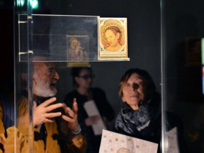 Слика "Ecce Homo" на изложби (фото: EPA/ALESSANDRO DI MARCO, илустрација) - 