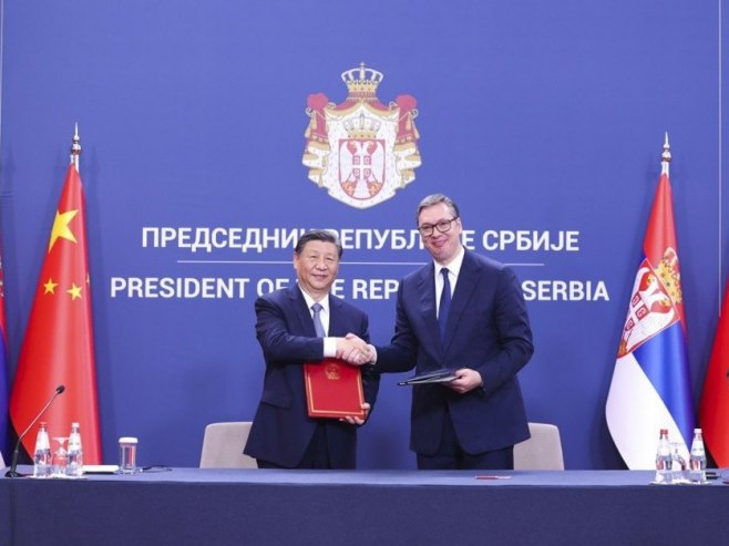 Си Ђинпинг и Александар Вучић (фото: EPA/XINHUA / HUANG JINGWEN) - 