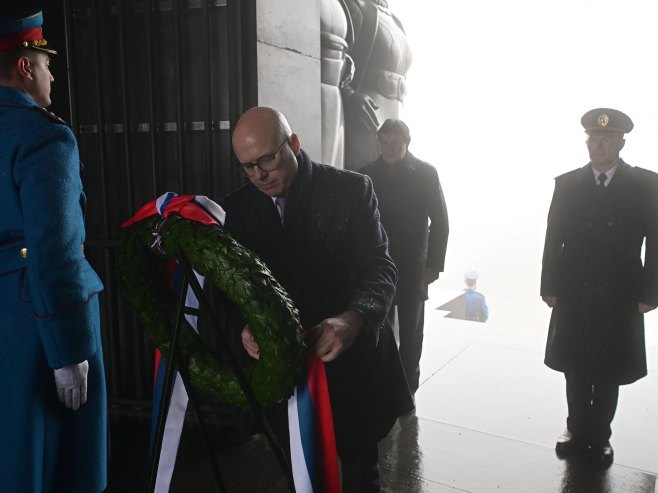 Вучевић положио вијенац на Авали (Фото: Танјуг/Министарство одбране и Војска Србије) - 
