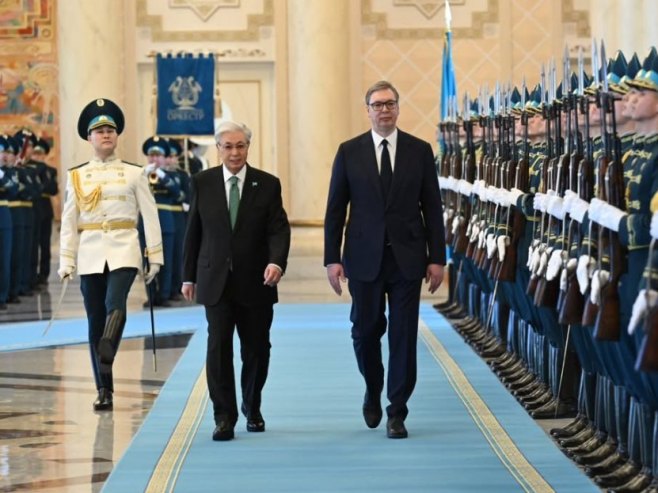 Токајев и Вучић (Фото: www.instagram.com/buducnostsrbijeav/) - 