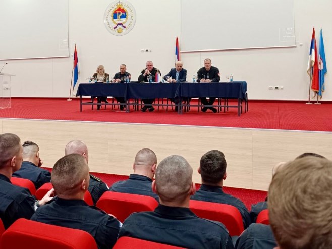 Будимир и Кострешевић присуствовали састанку Команде Жандармерије - Фото: Уступљена фотографија