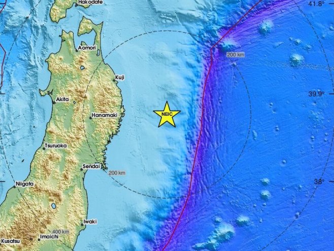 Земљотресу Јапану (фото: emsc.eu) - 