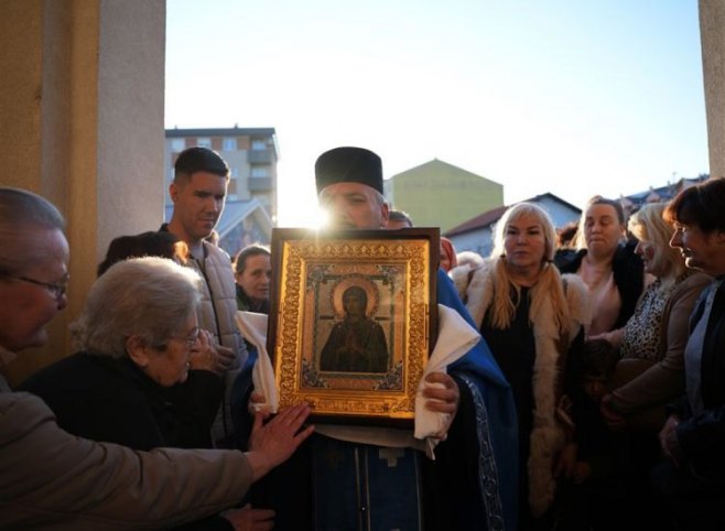 Бијељина - Епархија зворничко-тузланска - чудотворна икона Пресвете Богородице - Фото: СРНА