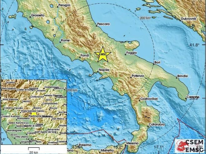 Земљотрес у Италији (Фото: EMSC) - 