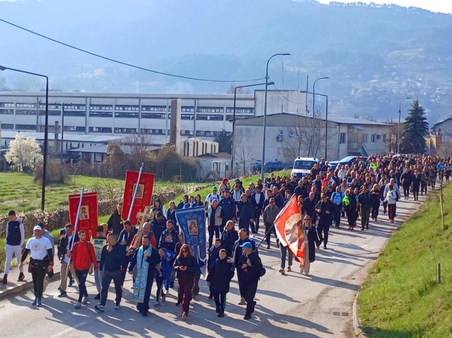 Поклонички ход у Вишеграду - Фото: СРНА