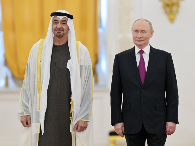 Мухамед Бин Зајед и Владимир Путин (Фото: EPA/ALEXEI NIKOLSKY) - 