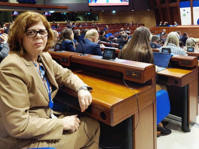 Сенка Јујић у Стразбуру - Фото: Уступљена фотографија