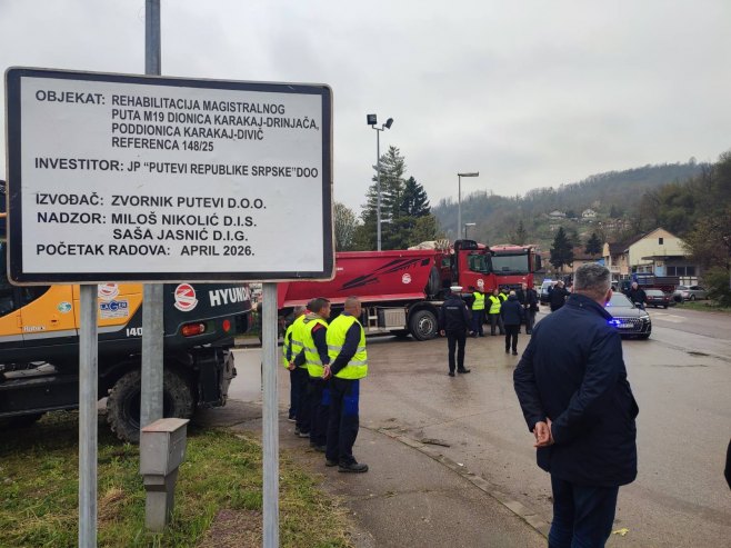 Рехабилитација магистралног пута на дионици Каракај – Дрињача - Фото: РТРС