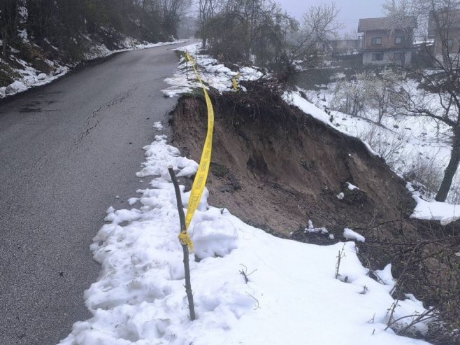 Активирало се клизиште на Снагову - Фото: РТРС