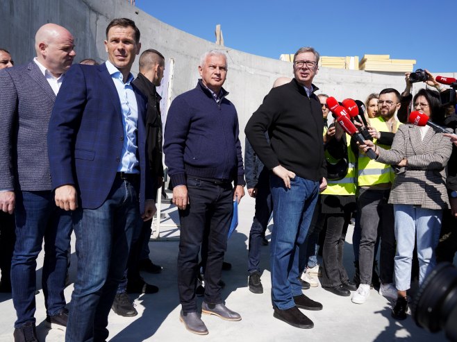 Мали и Вучић обишли градилиште (Фото: TANJUG/JADRANKA ILIĆ) - 
