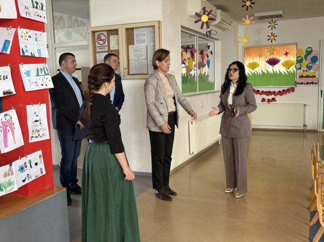 Ирена Игњатовић у Добоју - Фото: РТРС