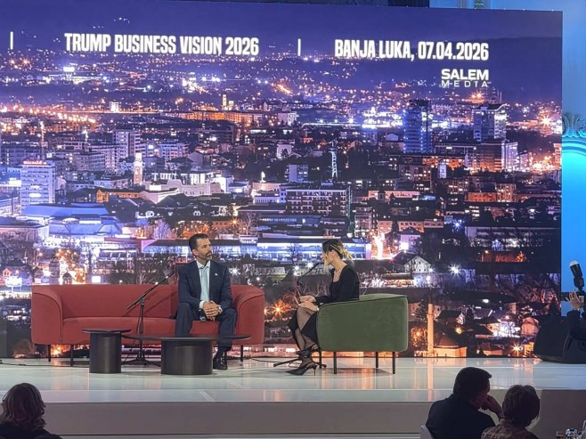 Доналд Трамп Млађи на панелу, Бански двор Бањалука - Фото: РТРС