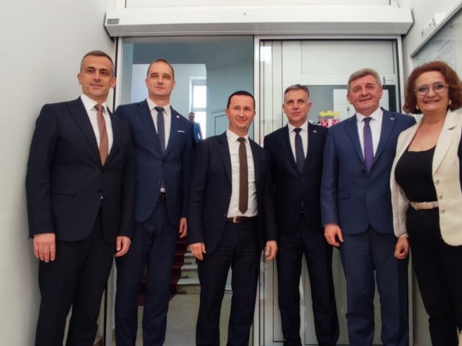 Мастиловић и Голубовић у посјети Требињу - Фото: РТРС