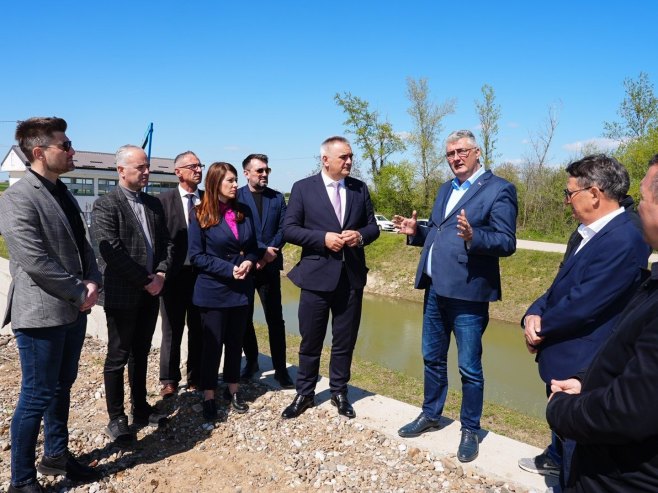 Саво Минић и Мирослав Миловановић у Бијељини - Фото: Уступљена фотографија