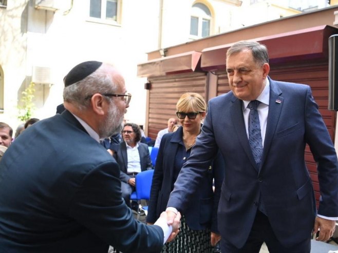 Јехуда Каплун и Милорад Додик - Фото: РТРС