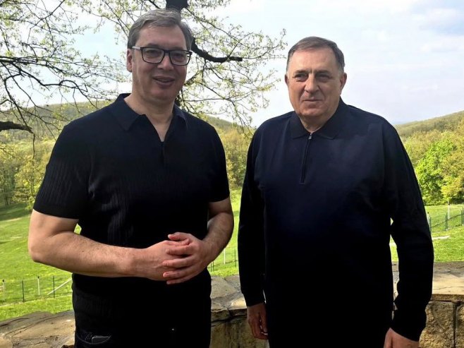 Вучић и Додик (Фото: x.com/MiloradDodik) - 