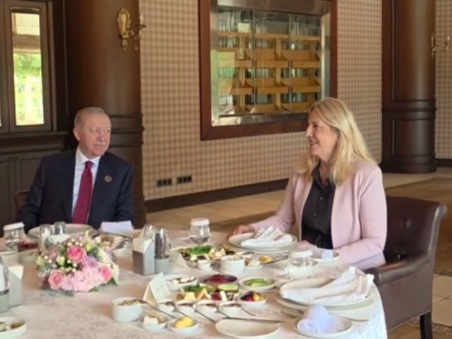 Ердоган и Цвијановић (фото: instagram.com/zeljka.cvijanovic) - 