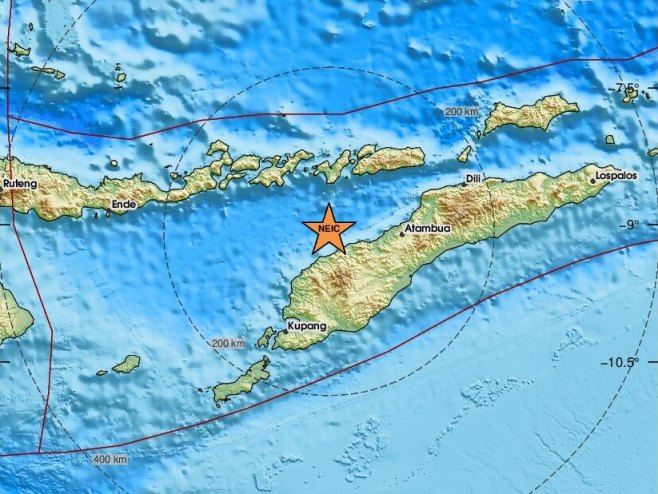 Земљотрес у Индонезији (фото: emsc.eu) - 