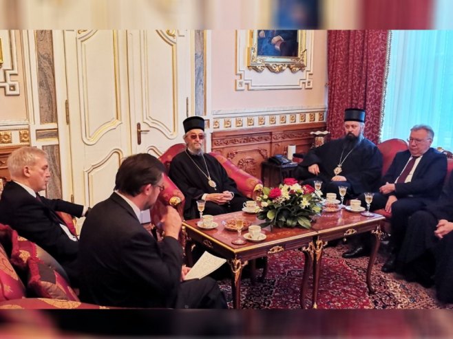 Руска делегација у посјети Митрополиту Јефрему - Фото: РТРС
