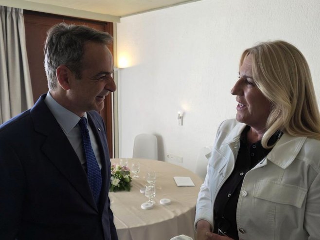 Цвијановић са Мицотакисем (фото: x.com/Cvijanovic_Z) - 