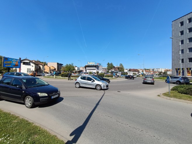 Судар на кружном току у бањалучком насељу Лауш