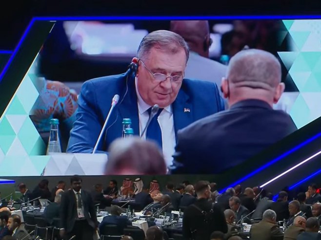 Обраћање Додика на Међународном форуму о безбједности у Москви (фото: https://www.youtube.com/@apt_news/screenshot) - 