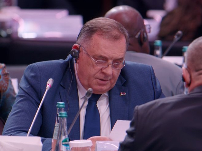 Обраћање Додика на Међународном форуму о безбједности у Москви - Фото: Screenshot