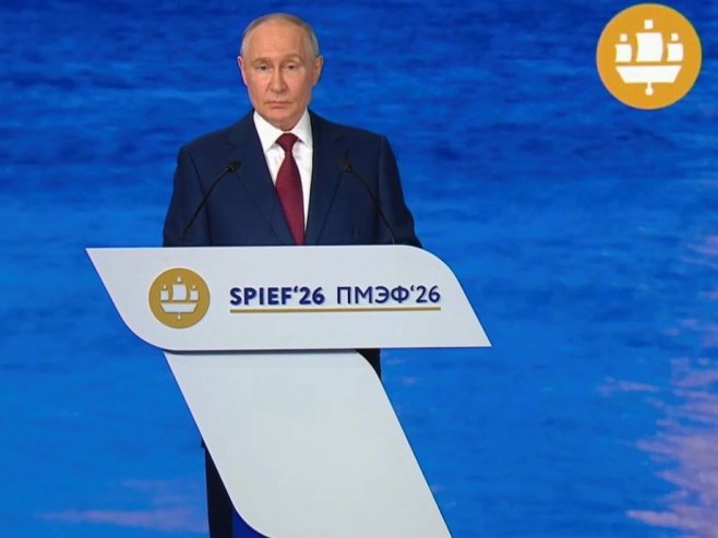 Обраћање Путина (фото: Спутњик/скриншот) - 