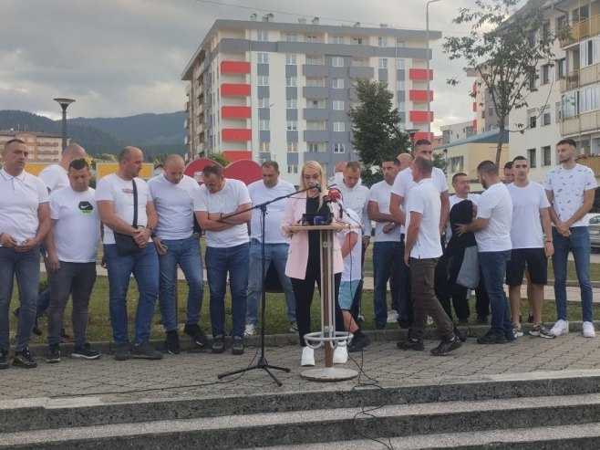 Пале, протест - Фото: РТРС