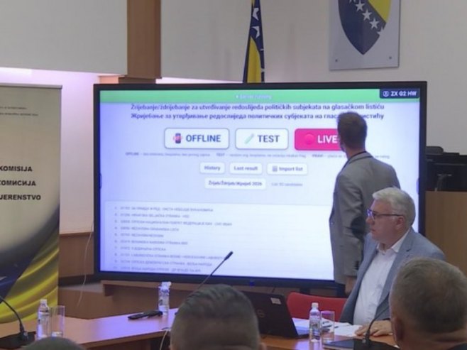 ЦИК жребањем утврдила редослијед 82 политичка субјекта на гласачком листићу за опште изборе (ВИДЕО)