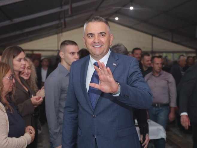 Саво Минић у Теслићу - Фото: Уступљена фотографија