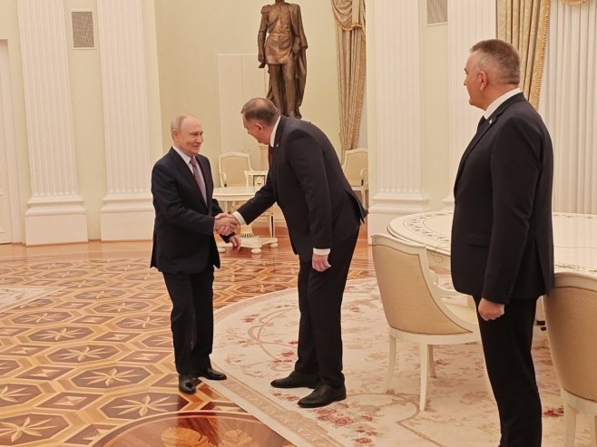 Путин, Додик и Минић - Фото: Уступљена фотографија