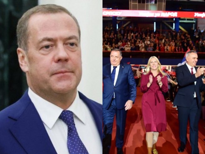 Медведев: Захваљујући СНСД-у Бањалука одлучно брани право да гради своју будућност